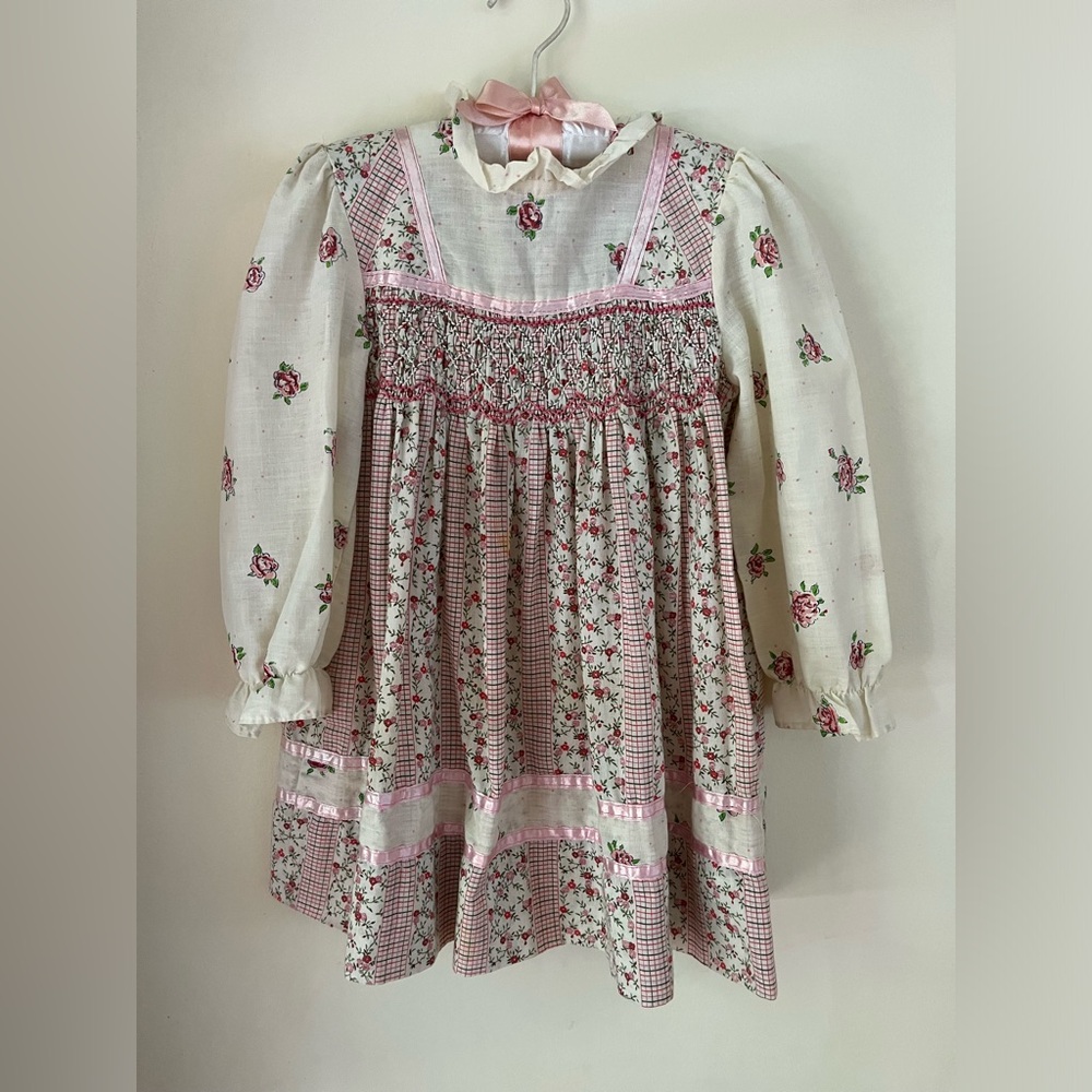 Vintage Girls 5T Sears Prairie Style Dress